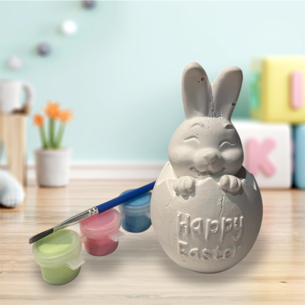 Happy Easter Bunny in an Egg